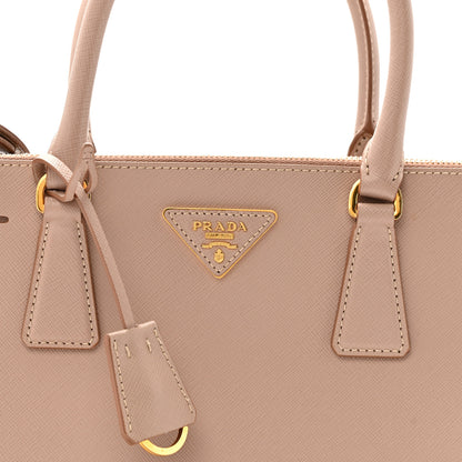 Prada Saffiano Lux Small Galleria Double Zip Tote Cammeo 8 of 16