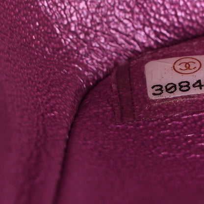 Chanel Iridescent Lambskin Quilted Medium Double Flap Purple 7 of 10