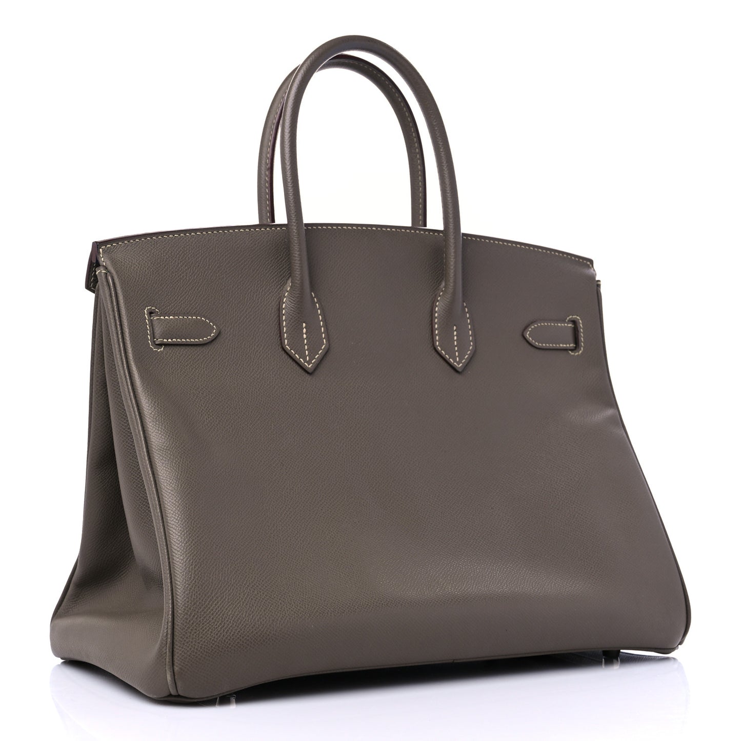 Epsom Candy Birkin 35 Etain Bleu Thalassa