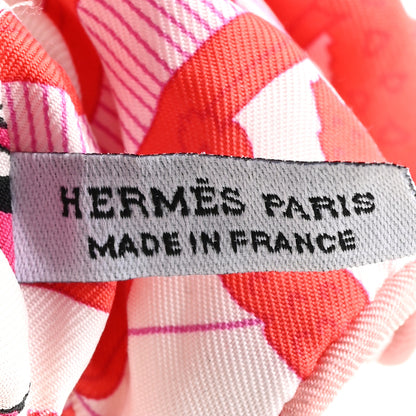 Hermes Silk Patchwork Claudia Scrunchie Multicolore 3 of 4
