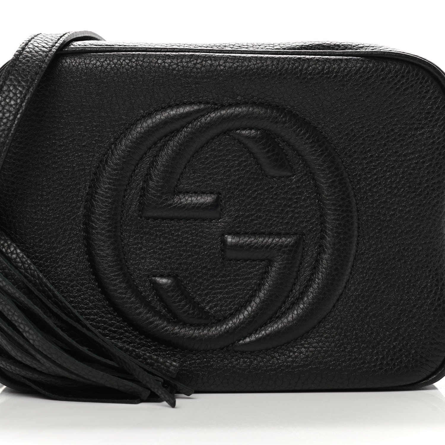 Gucci Pebbled Calfskin Small Soho Disco Bag Black 8 of 11