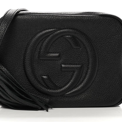 Gucci Pebbled Calfskin Small Soho Disco Bag Black 8 of 11