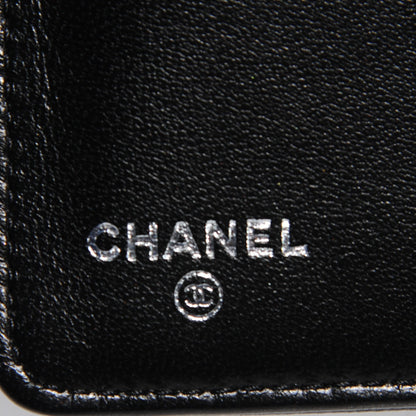 Chanel Lambskin Quilted Boy Yen Wallet Black 6 of 8