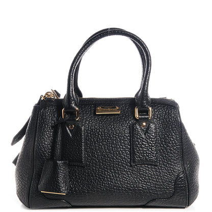 Burberry Signature Grain Leather Small Tote Black 1 of 8