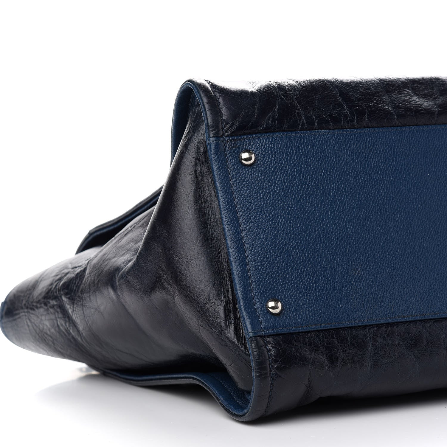 Chanel Glazed Calfskin Medium Deauville Tote Blue 8 of 10