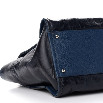 Chanel Glazed Calfskin Medium Deauville Tote Blue 8 of 10