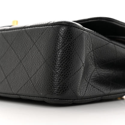 Chanel Caviar Quilted Medium Double Flap Black 10 of 13