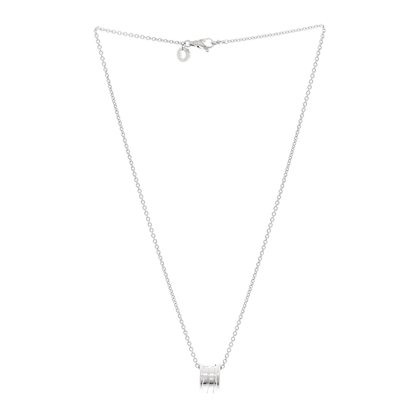 18K White Gold B.Zero1 Pendant Necklace