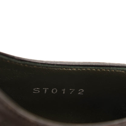 Louis Vuitton Calfskin Mens Wingtip Oxfords 6.5 Dark Brown 8 of 9