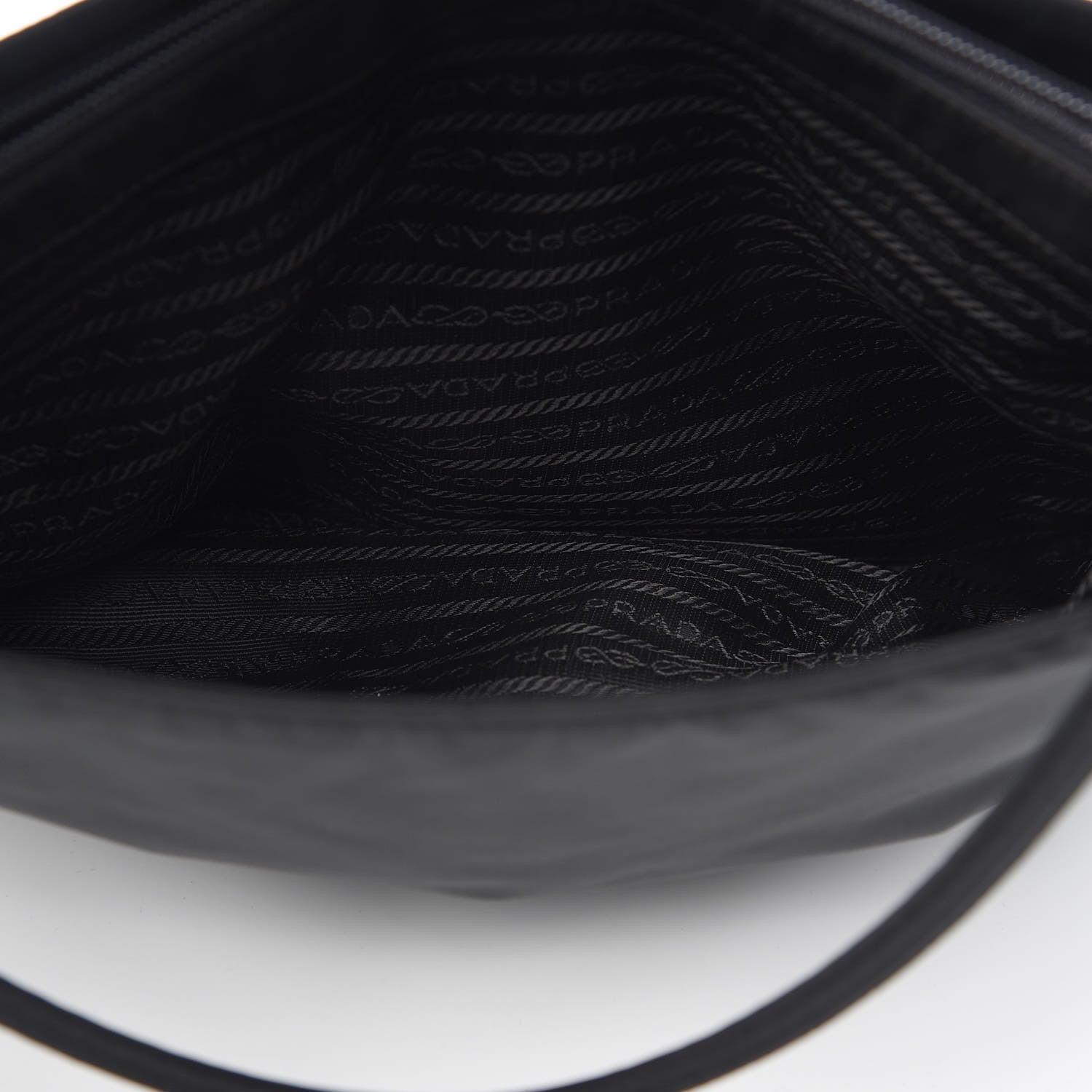 Prada Nylon Vela Shoulder Bag Black 6 of 7