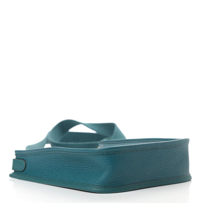 Hermes Taurillon Clemence Evelyne TPM Vert Bosphore 4 of 12