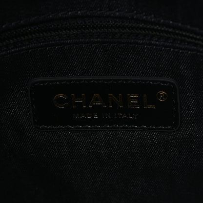 Chanel Denim Quilted Denim Mood Maxi Shopping Bag Black Multicolor 6 of 10