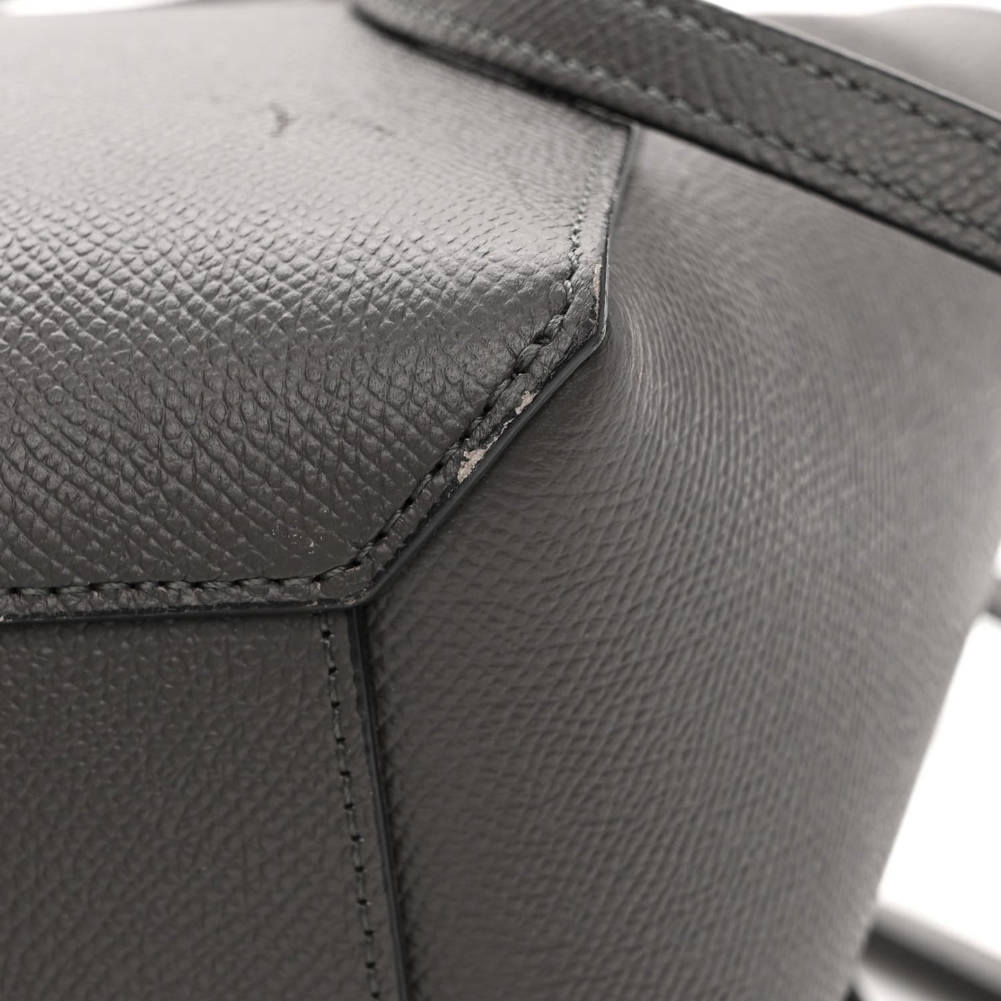 Grained Calfskin Nano Belt Bag Grey