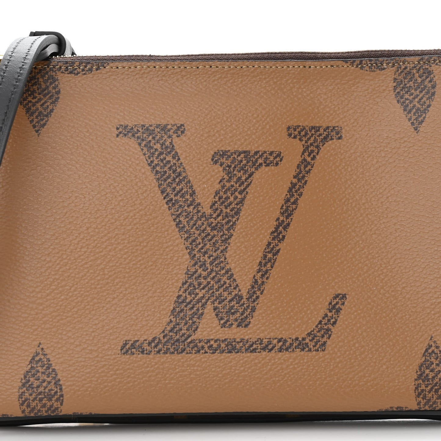 Reverse Monogram Giant Double Zip Pochette