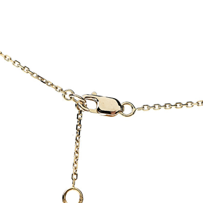 Van Cleef & Arpels 18K Yellow Gold Mother of Pearl Sweet Alhambra Butterfly Pendant Necklace 4 of 5