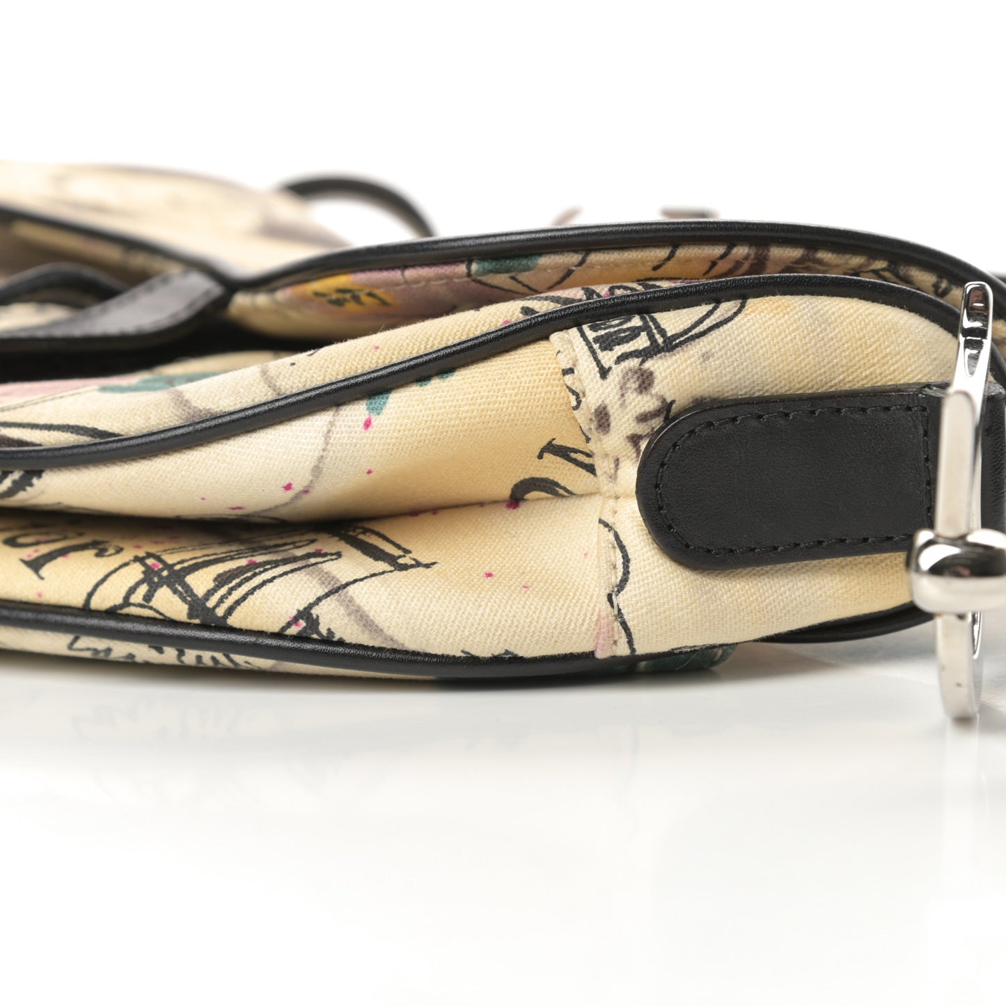 Canvas Paris 50s Saddle Bag Multicolor