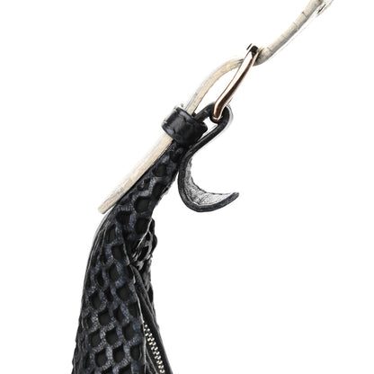 Christian Dior Leather Perforated Hobo Black 16 of 17