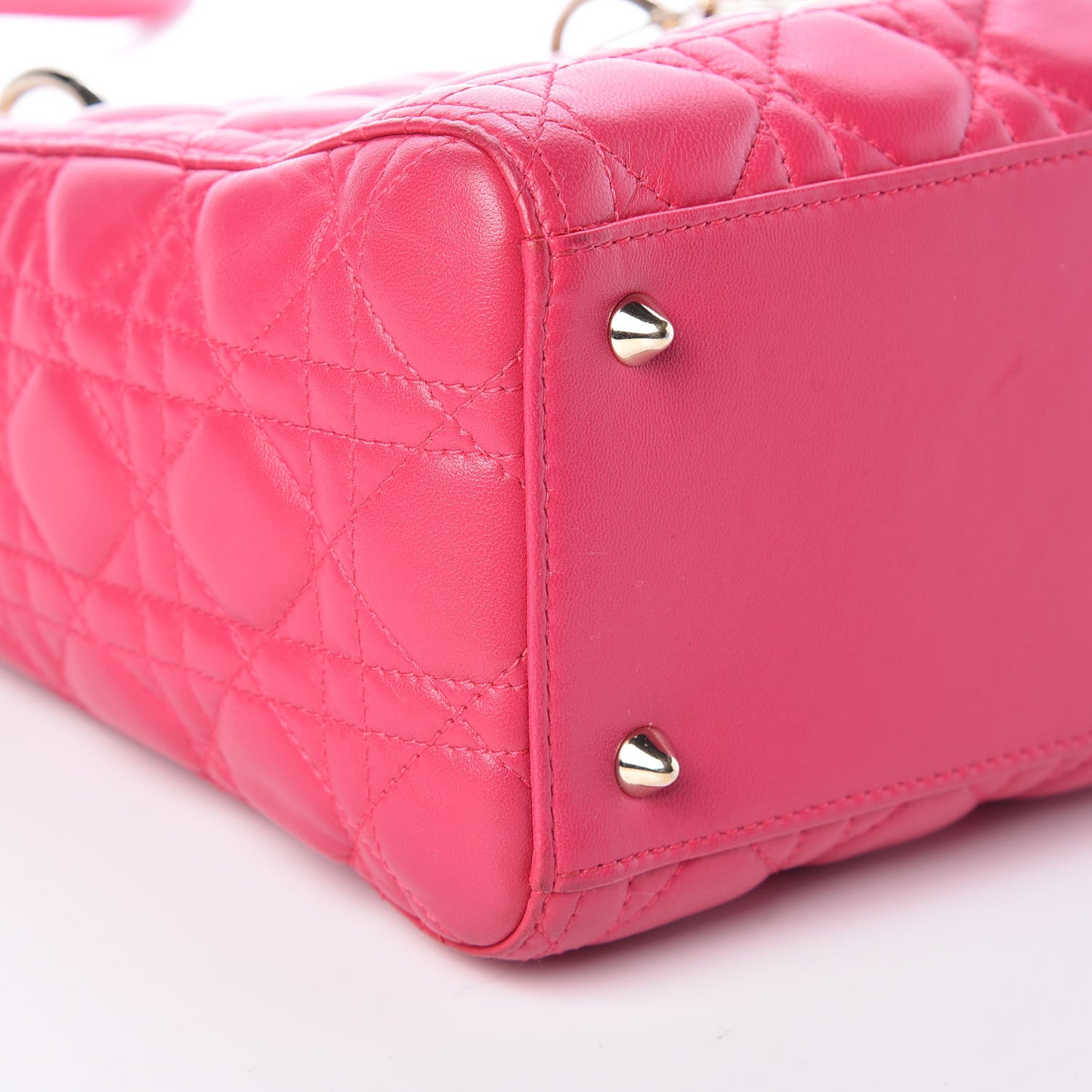 Lambskin Cannage Medium Lady Dior Pink