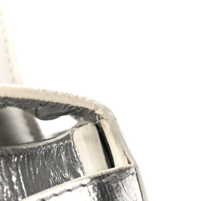 Christian Dior Metallic Calfskin Medium Diorever Flap Silver 13 of 14