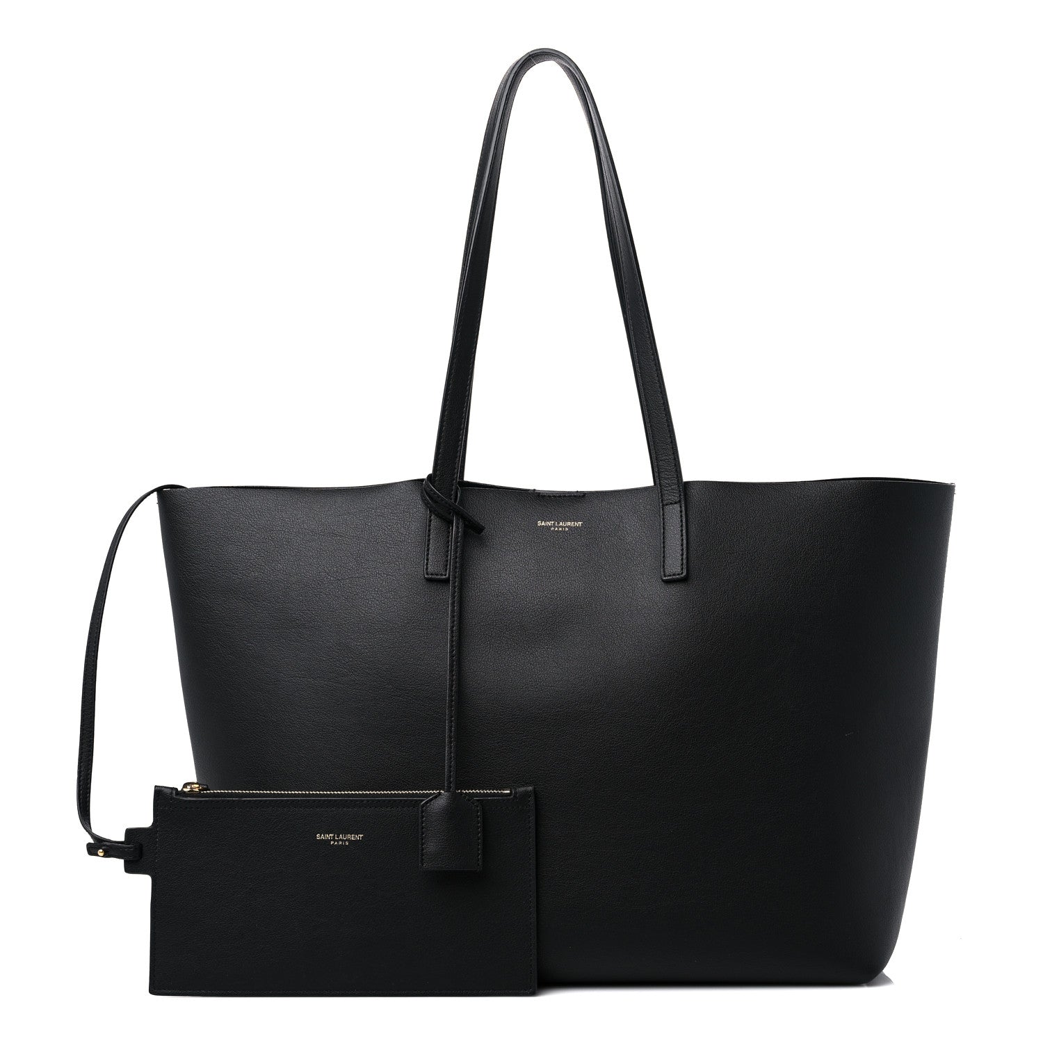 Saint Laurent Calfskin Large Shopping Tote Black 1 of 10