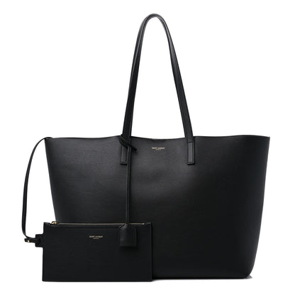 Saint Laurent Calfskin Large Shopping Tote Black 1 of 10