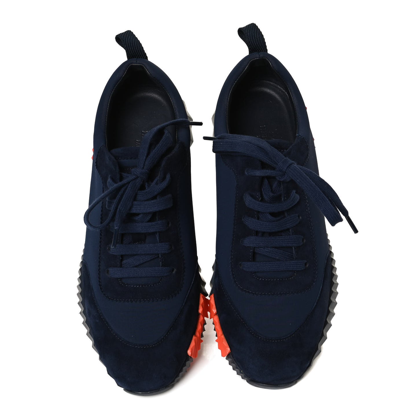 Technical Jersey Suede Goatskin Bouncing Sneakers 39 Marine