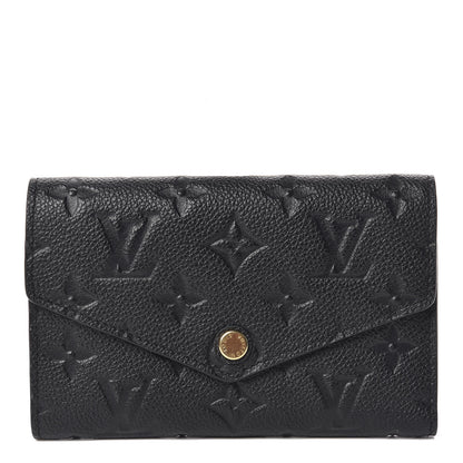 Louis Vuitton Empreinte Compact Curieuse Wallet Black 1 of 10