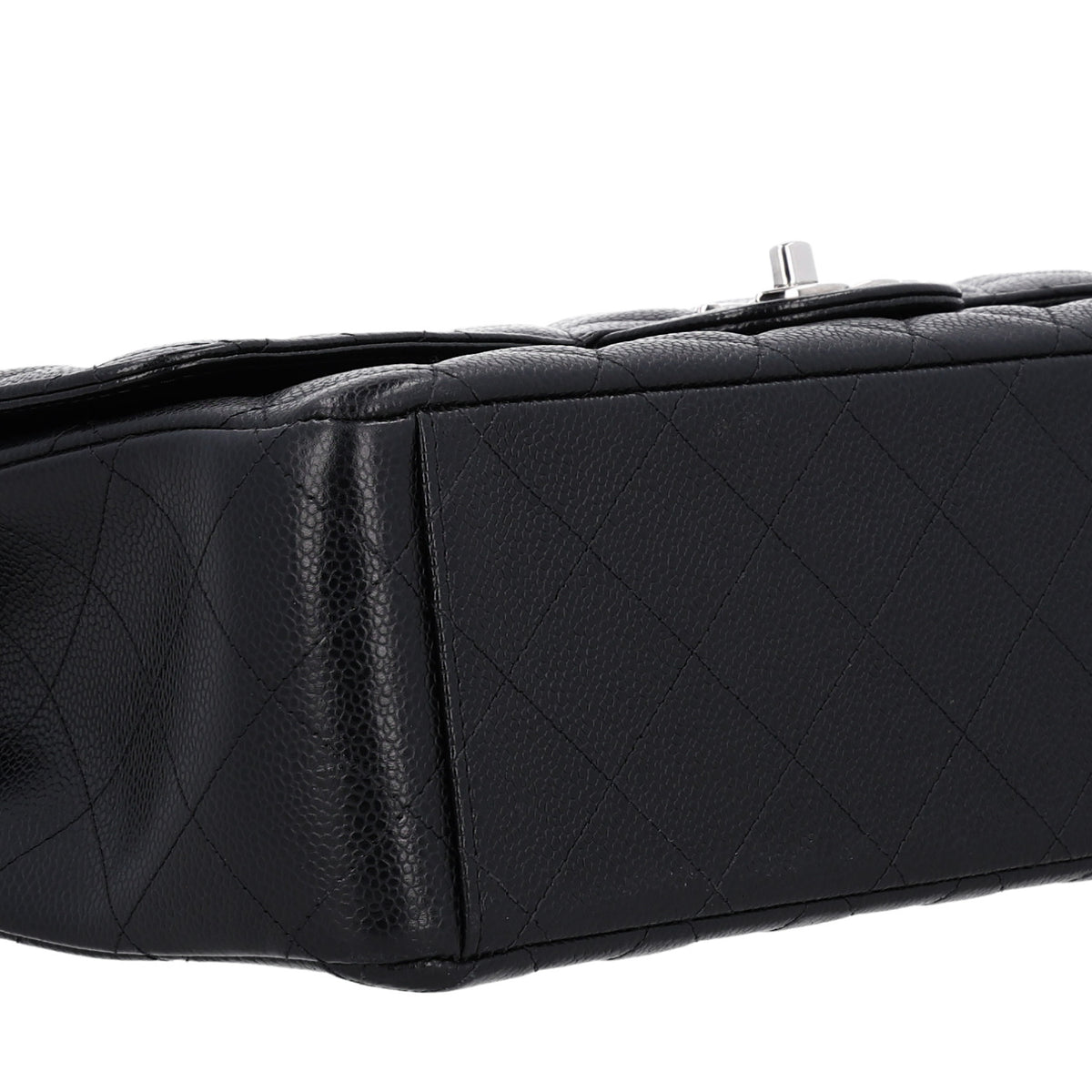 Caviar Quilted Maxi Double Flap Black