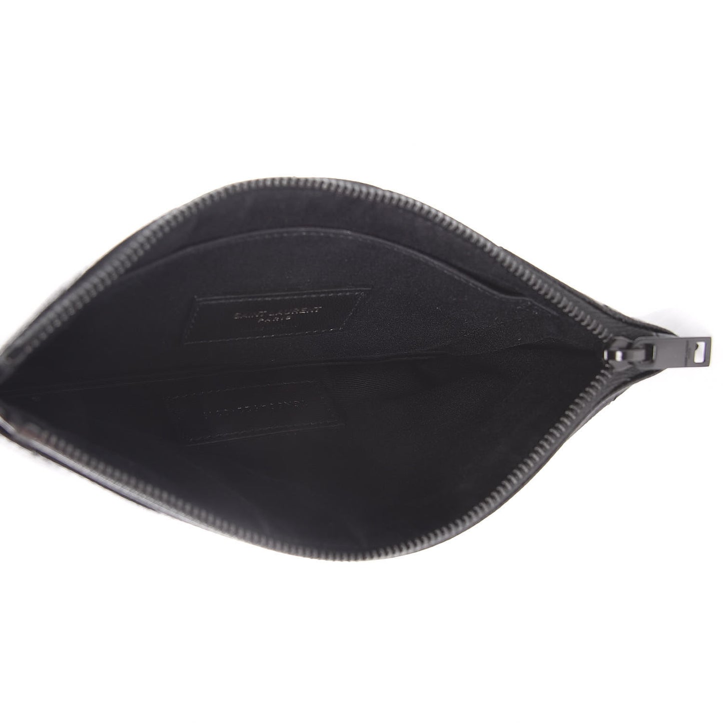 Grain De Poudre Chevron Monogram Bill Pouch Black