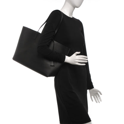 Saint Laurent Calfskin Large Shopping Tote Black 2 of 7