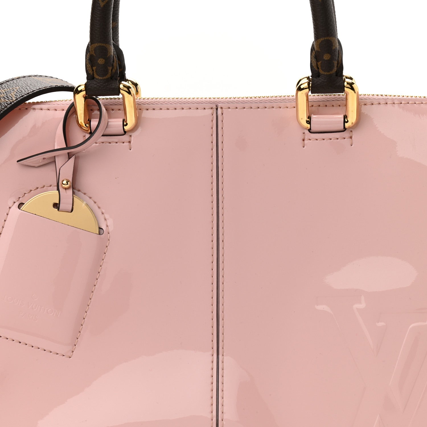 Louis Vuitton Patent Calfskin Miroir Tote Rose Ballerine 7 of 10