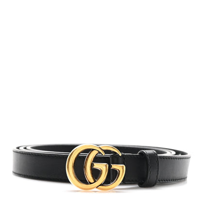 Gucci Calfskin Double G 20mm Belt 105 42 Black 1 of 5