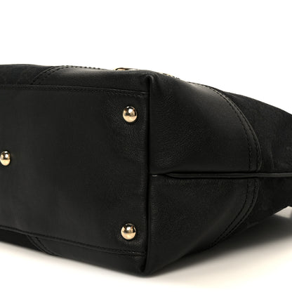 Gucci Monogram Medium New Britt Tote Black 11 of 11