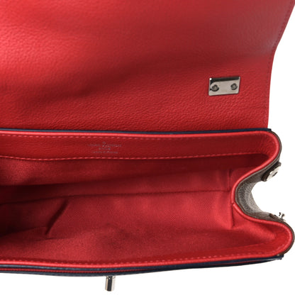 Louis Vuitton Calfskin Lockme II Chain Bag BB Rubis Marine 5 of 8