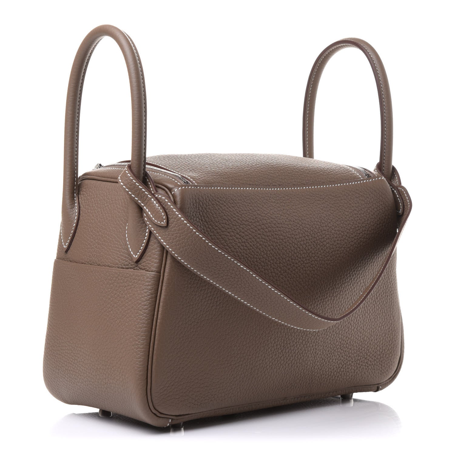 Hermes Taurillon Clemence Lindy 26 Etoupe 3 of 11