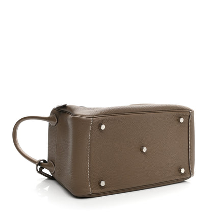 Hermes Taurillon Clemence Lindy 30 Etoupe 4 of 8