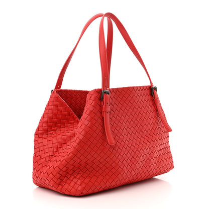 Bottega Veneta Nappa Intrecciato Large Cesta Tote Red 3 of 10