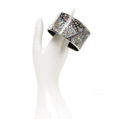 Hermes Enamel Printed Extra Wide Bracelet 70 2 of 6