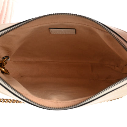 Gucci Calfskin Matelasse GG Marmont Multi-Use Mini Bag 85 34 Black Perfect Pink Mystic White 6 of 17