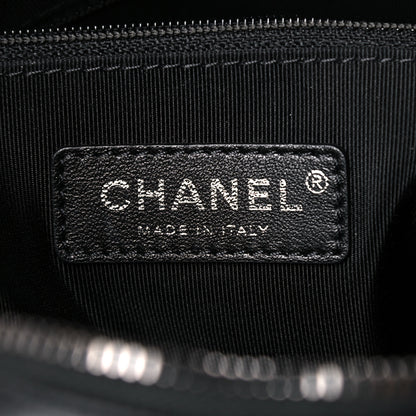 Chanel Calfskin Chain 20s Signature Hobo Black 6 of 14
