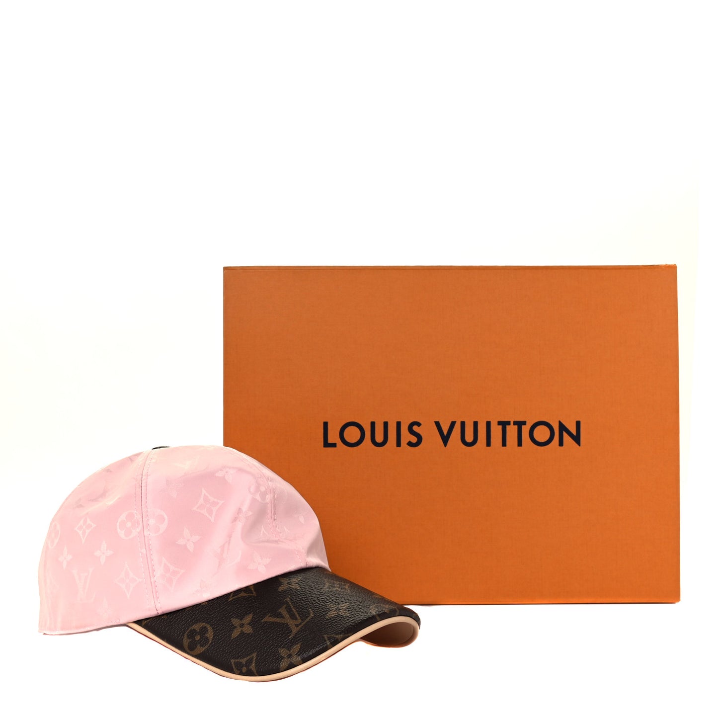 Polyester Silk Monogram LV Get Ready Cap L Pink