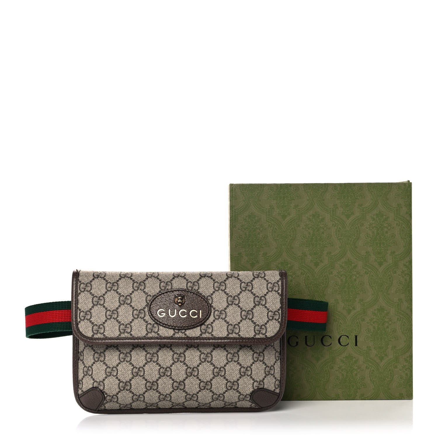 Gucci GG Supreme Monogram Neo Vintage Web Belt Bag Brown 13 of 13