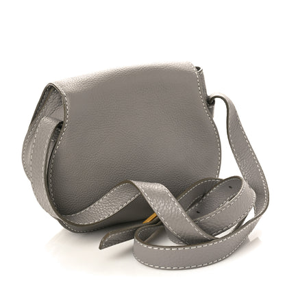 Chloe Calfskin Mini Marcie Round Crossbody Bag Cashmere Grey 3 of 8