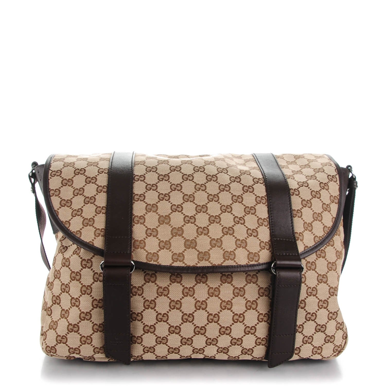 Gucci Monogram Messenger Dark Brown 1 of 7