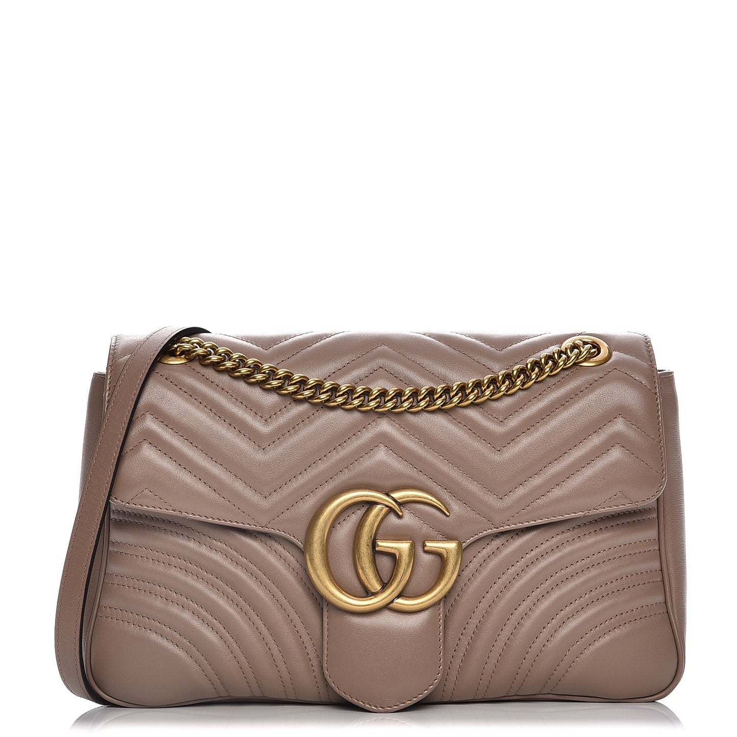 Calfskin Matelasse Medium GG Marmont Shoulder Bag Porcelain Rose