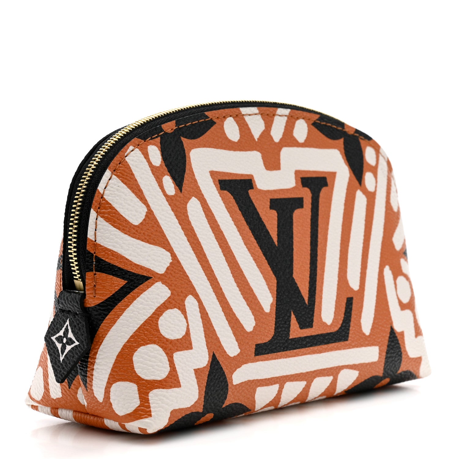 Louis Vuitton Monogram Giant Crafty Cosmetic Pouch Creme Caramel 3 of 7