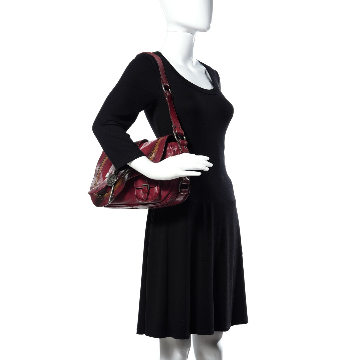 Christian Dior Calfskin Medium Gaucho Double Saddle Red 3 of 16