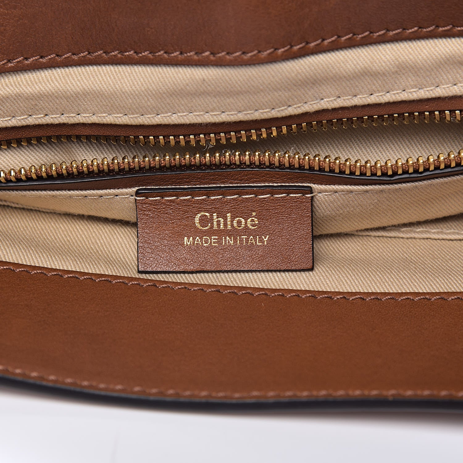 Chloe Suede Calfskin Medium Faye Backpack Tan 6 of 10