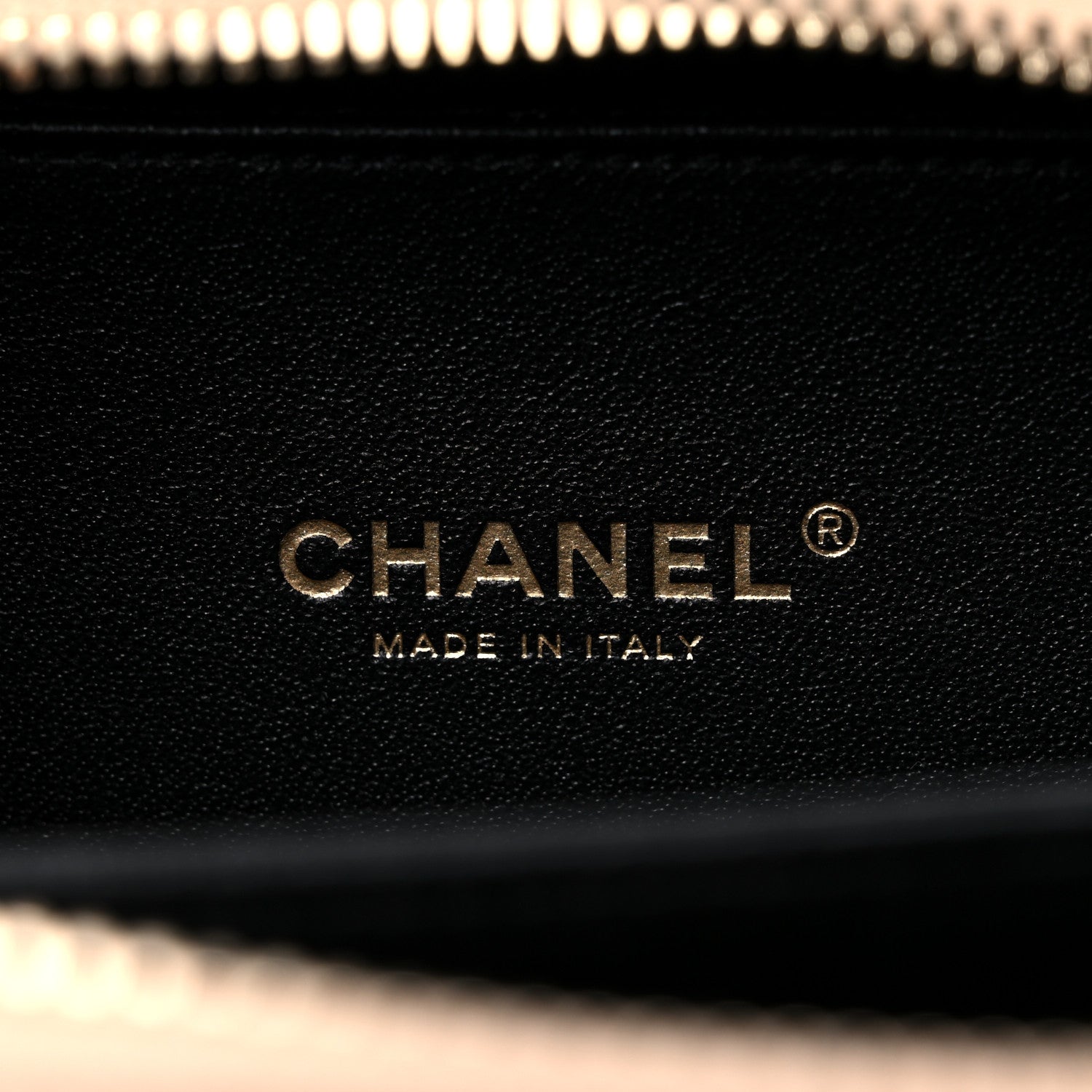 Chanel Caviar Quilted Small CC Filigree Vanity Case Beige Black 6 of 10