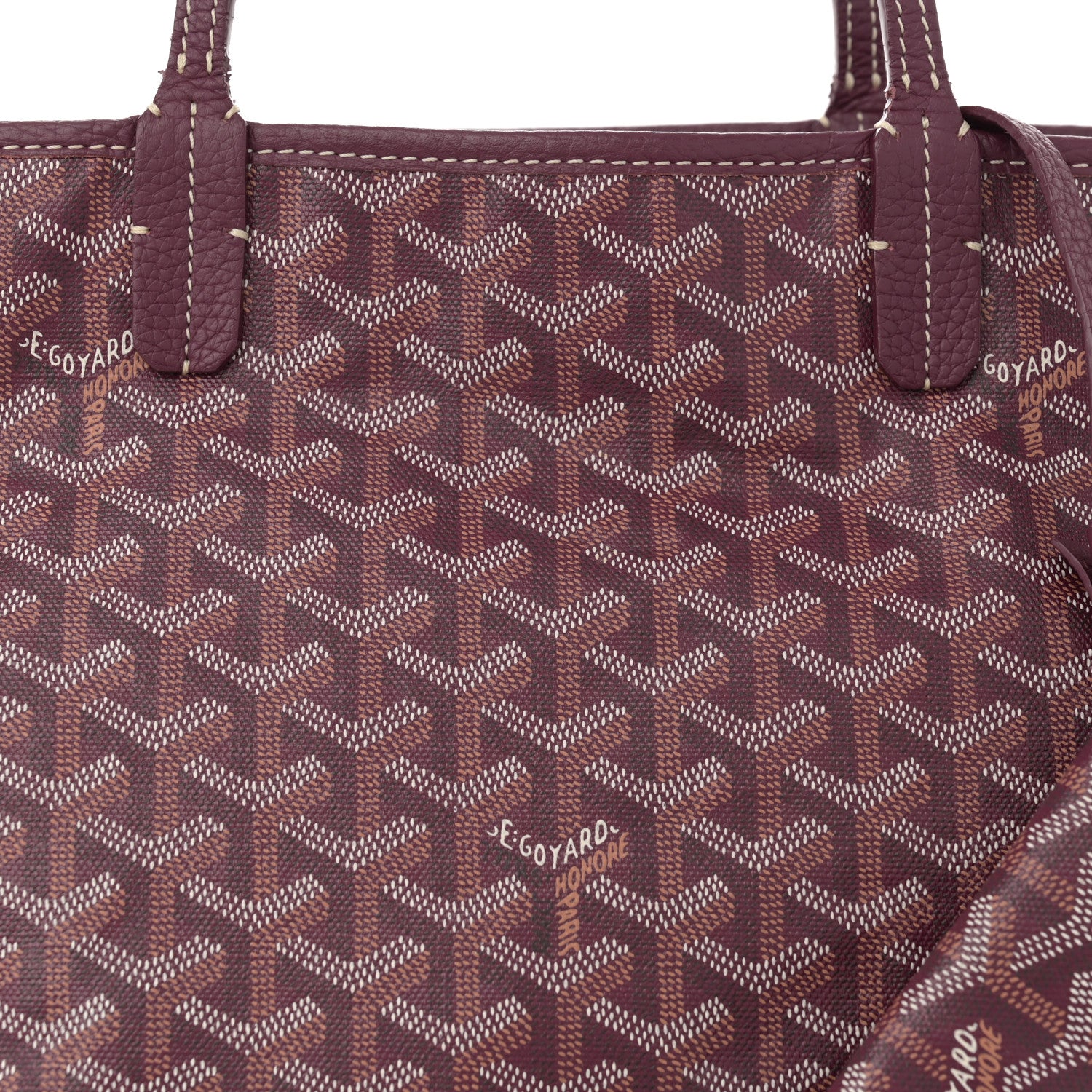 Goyard Goyardine Sac Hardy Pet Carrier PM Burgundy 9 of 15